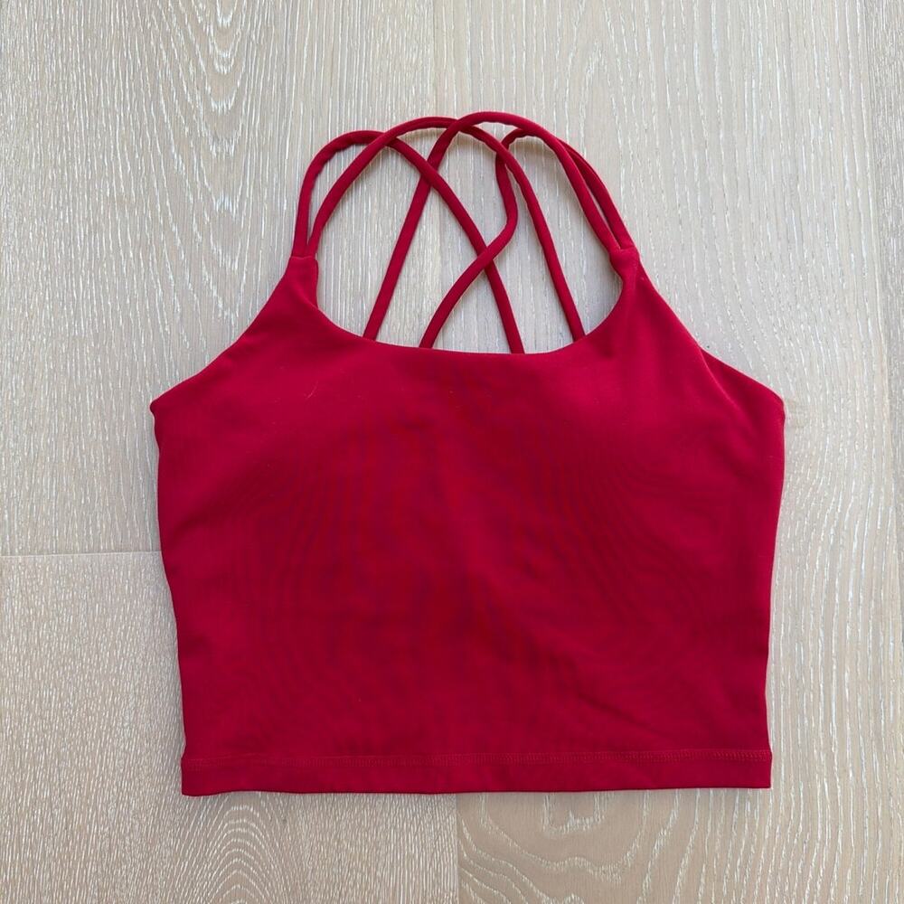 Elite Eleven Tank Top Aura Thin Strap Size S Red
